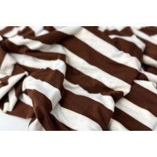 Кулирка вискозная Полоска шоколад